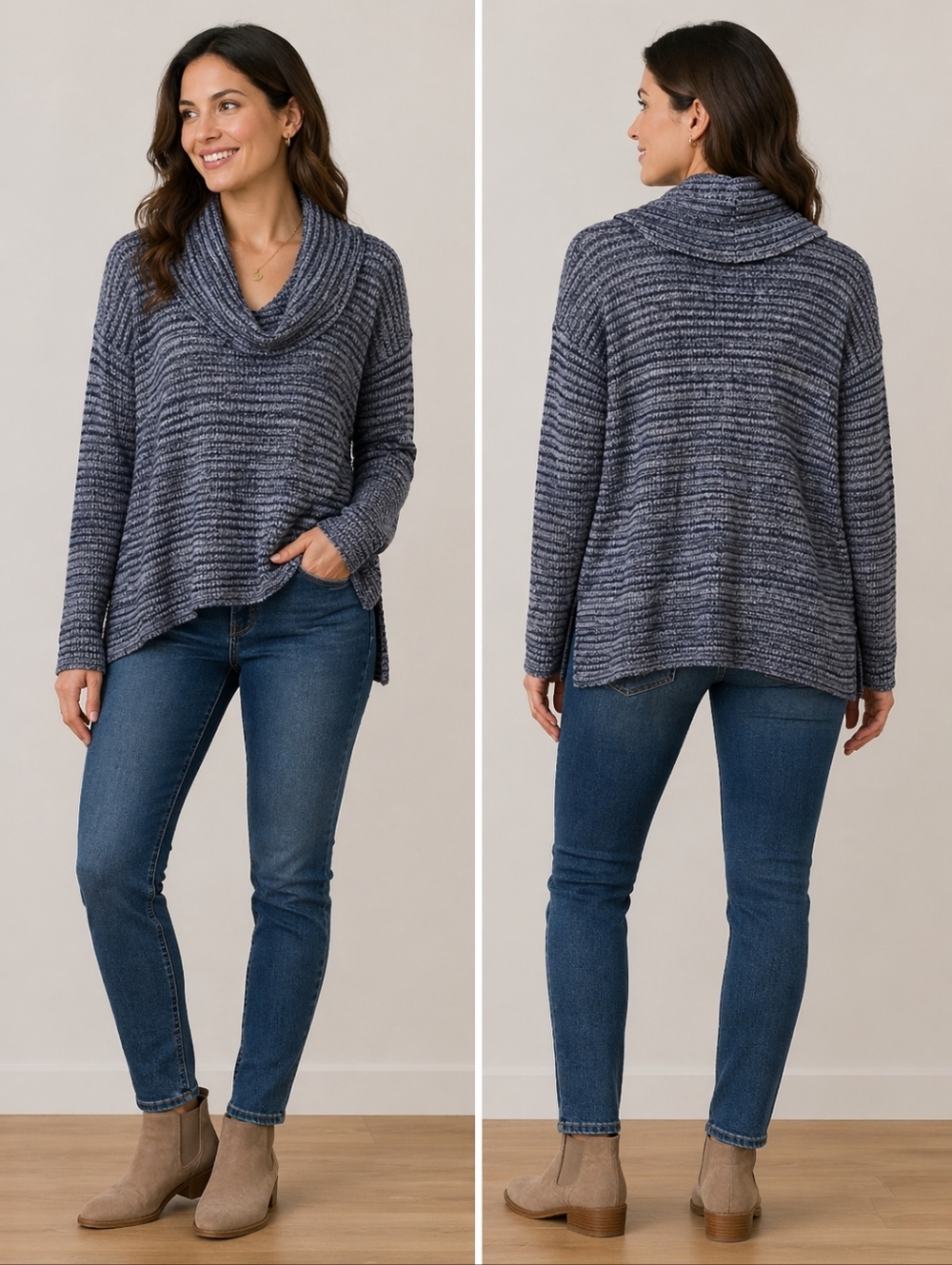 Eight Eight Eight Cowl Neck Sweater